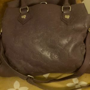 Hello Kitty purple bag w/ shoulder straps good condition